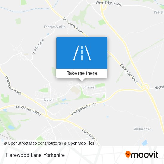 Harewood Lane map