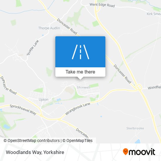 Woodlands Way map