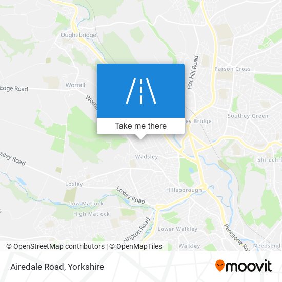 Airedale Road map