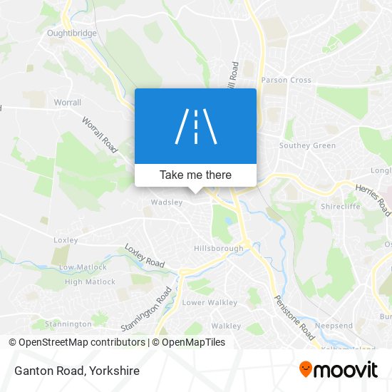 Ganton Road map