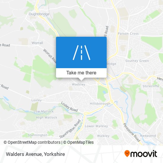 Walders Avenue map
