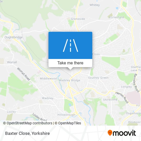 Baxter Close map