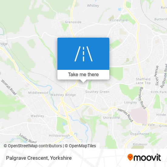 Palgrave Crescent map