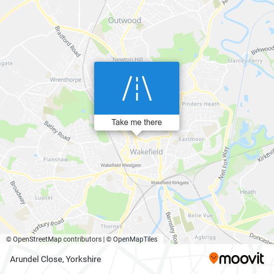 Arundel Close map