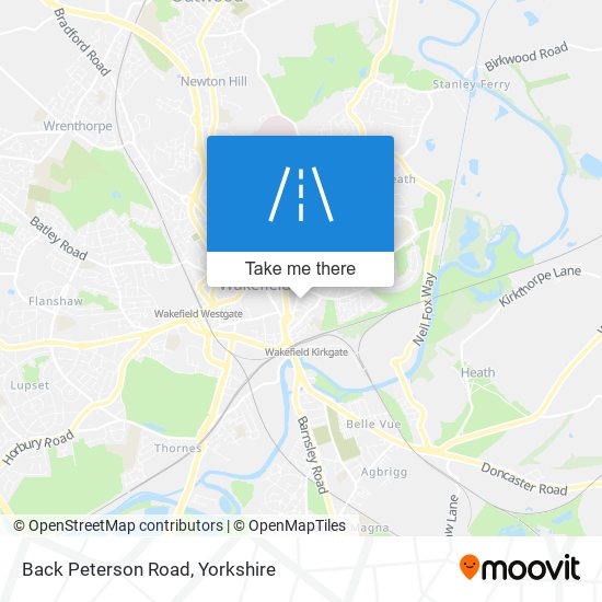 Back Peterson Road map