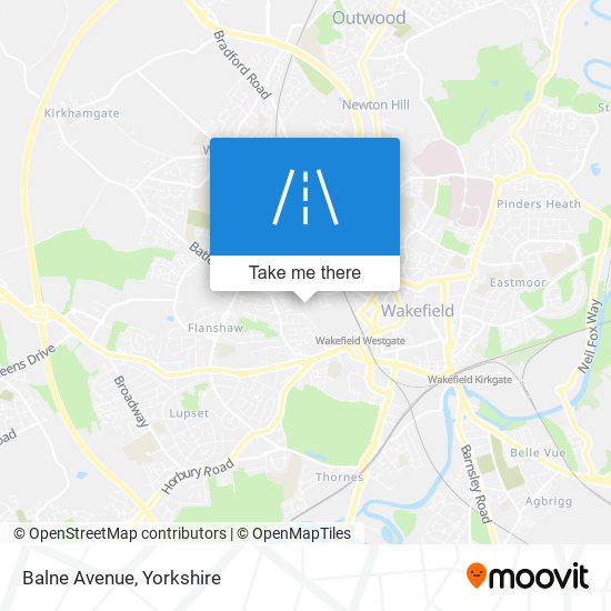 Balne Avenue map