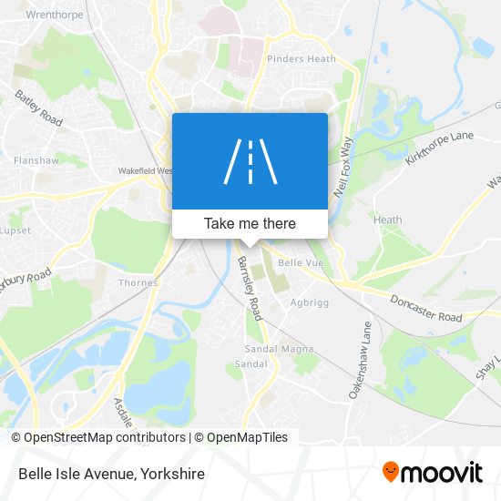 Belle Isle Avenue map