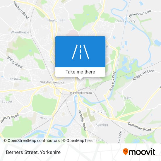 Berners Street map