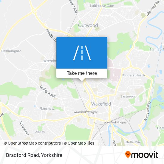 Bradford Road map