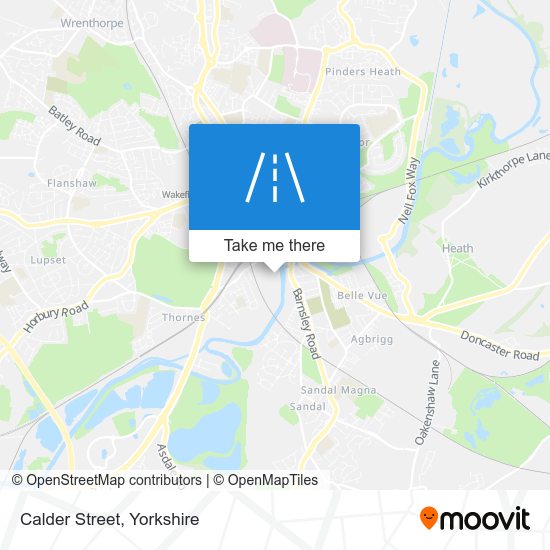 Calder Street map