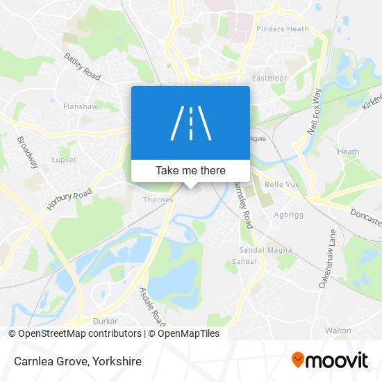 Carnlea Grove map
