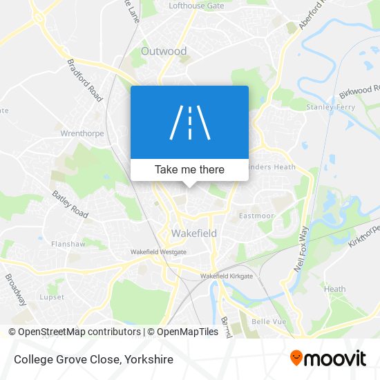 College Grove Close map