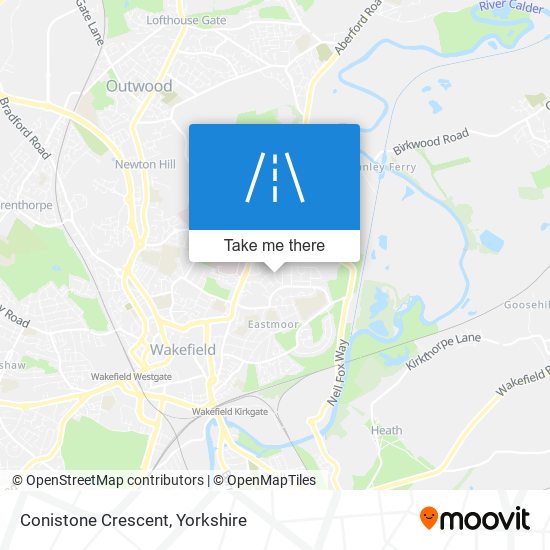 Conistone Crescent map