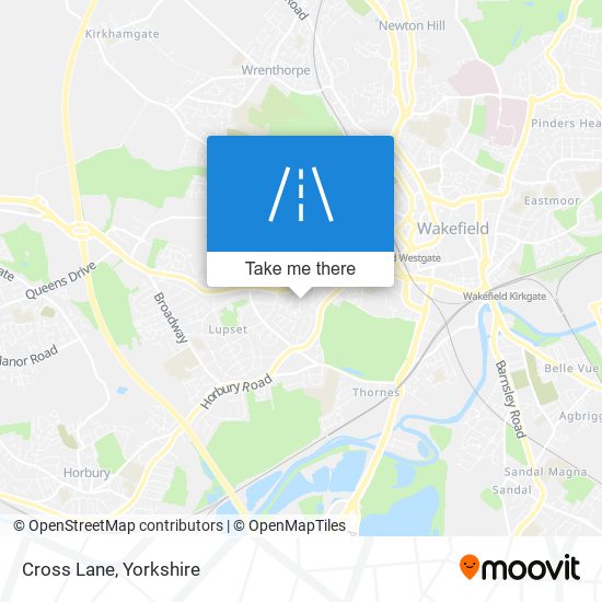 Cross Lane map