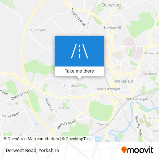 Derwent Road map