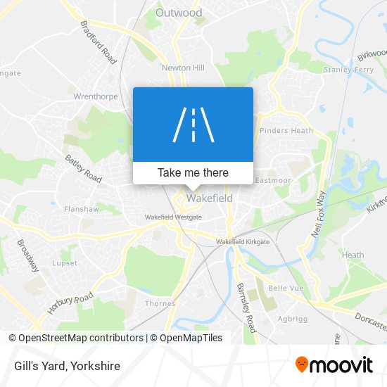 Gill's Yard map