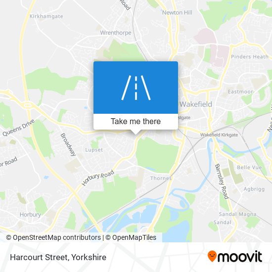 Harcourt Street map