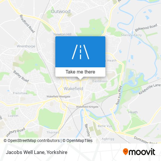 Jacobs Well Lane map