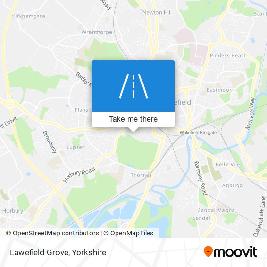 Lawefield Grove map