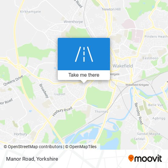 Manor Road map
