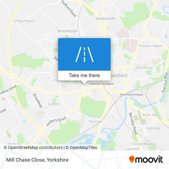 Mill Chase Close map