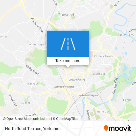 North Road Terrace map