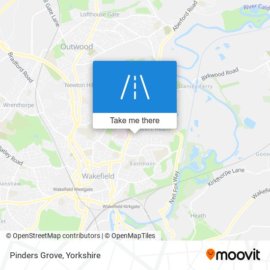 Pinders Grove map