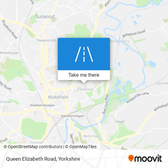 Queen Elizabeth Road map
