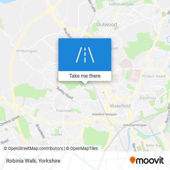 Robinia Walk map