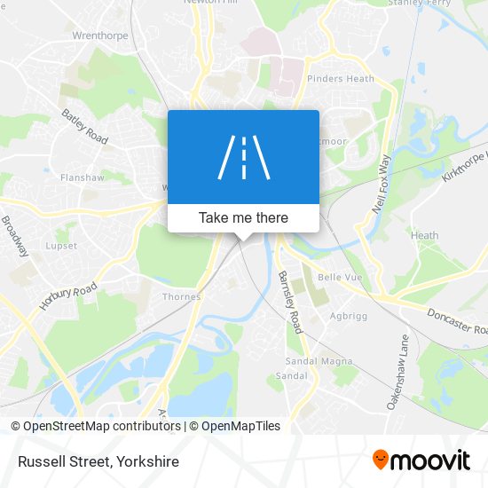 Russell Street map
