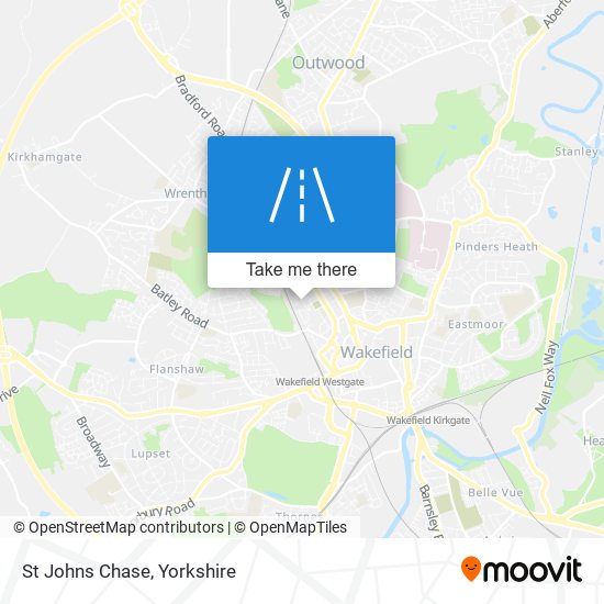 St Johns Chase map