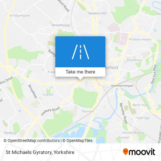 St Michaels Gyratory map