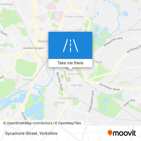 Sycamore Street map