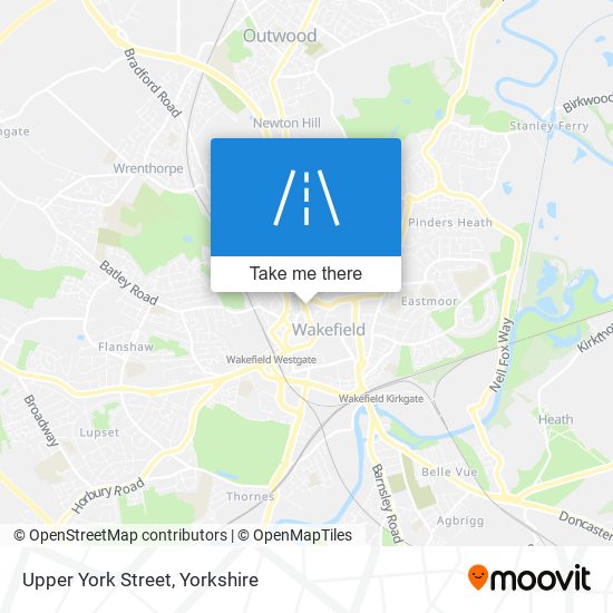 Upper York Street map