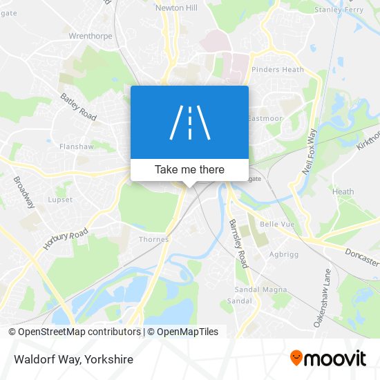 Waldorf Way map