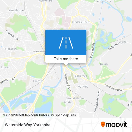Waterside Way map