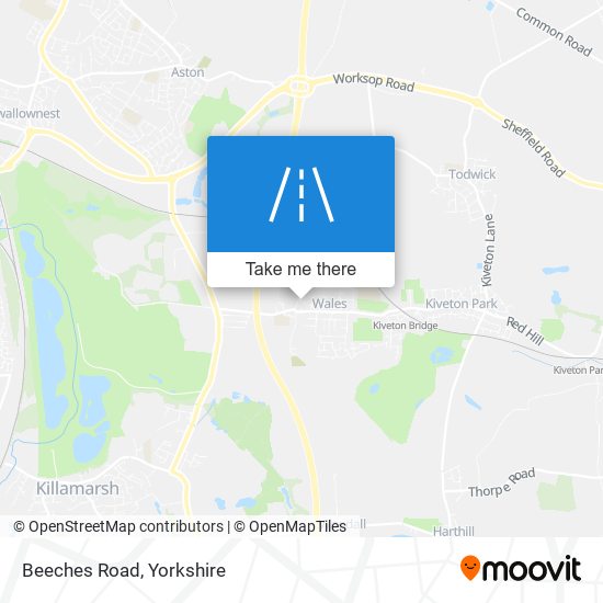 Beeches Road map