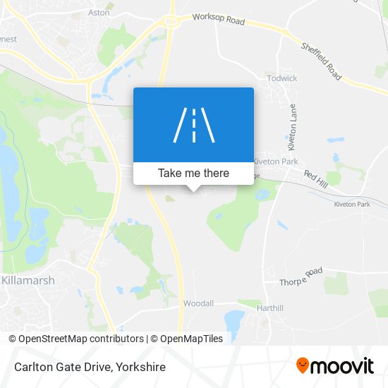 Carlton Gate Drive map