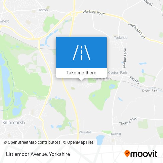 Littlemoor Avenue map