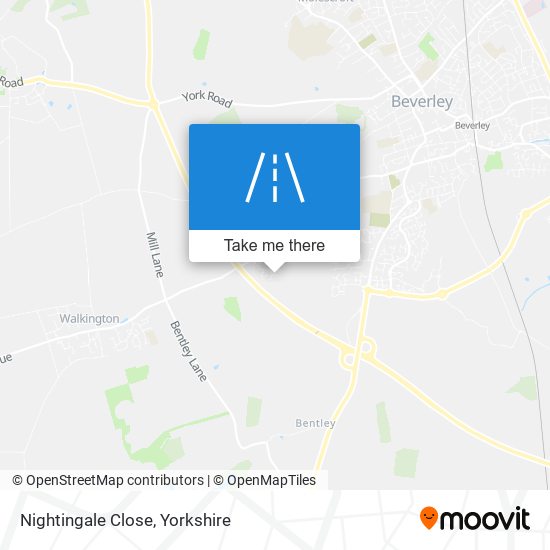 Nightingale Close map