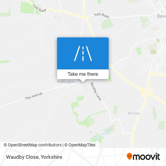 Waudby Close map