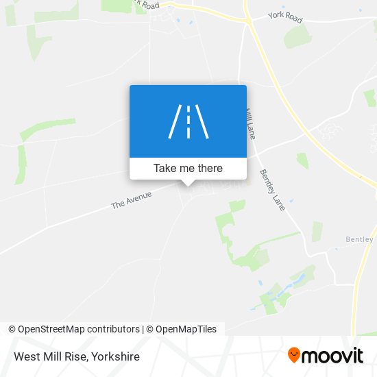 West Mill Rise map