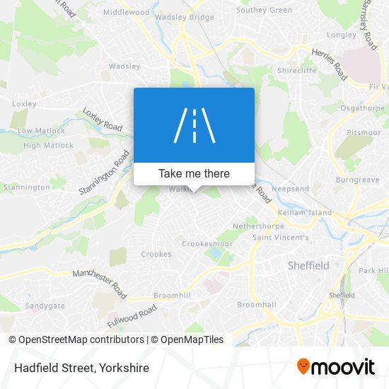 Hadfield Street map