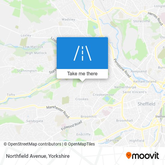 Northfield Avenue map