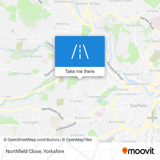 Northfield Close map