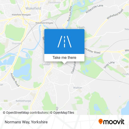 Normans Way map