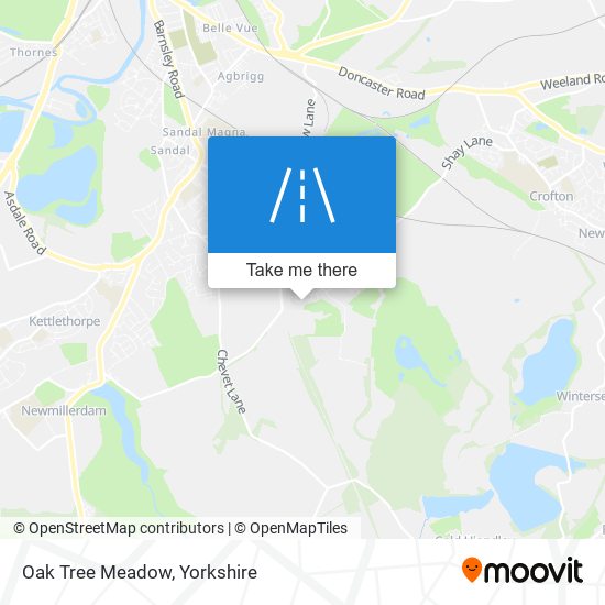 Oak Tree Meadow map
