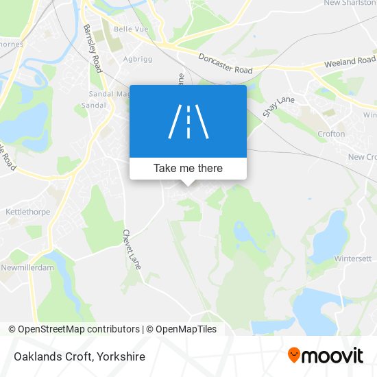 Oaklands Croft map