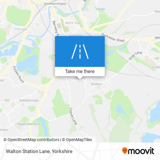 Walton Station Lane map