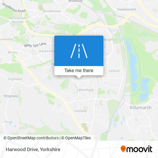 Harwood Drive map